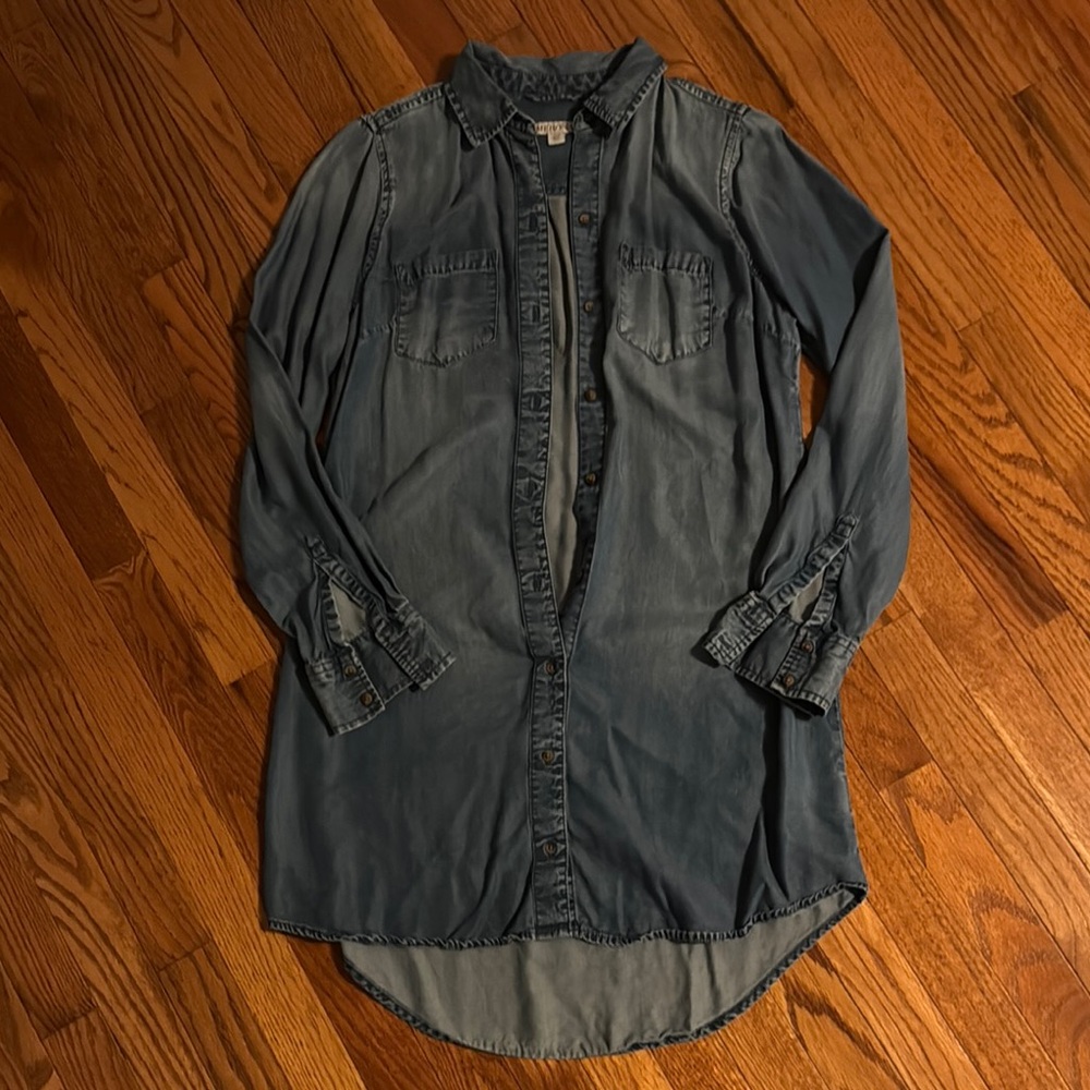 Denim shirt dress S